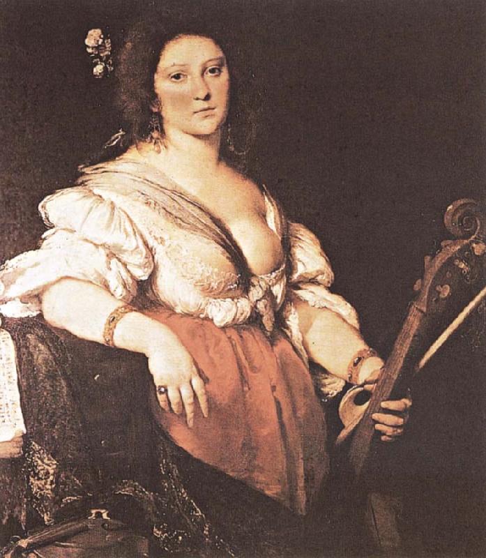 Bernardo Strozzi Bernardo Strozzi, Joueuse de viole de gamb Sweden oil painting art